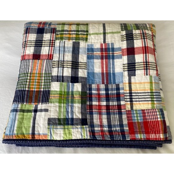 Pottery Barn Bedding Pottery Barn Kids Twin Madras Plaid Patchwork